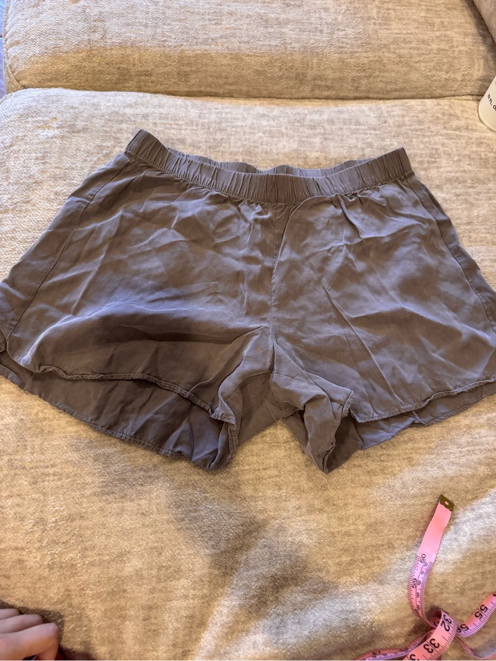Haven well within Elastic-Waist Shorts in Charcoal Gray